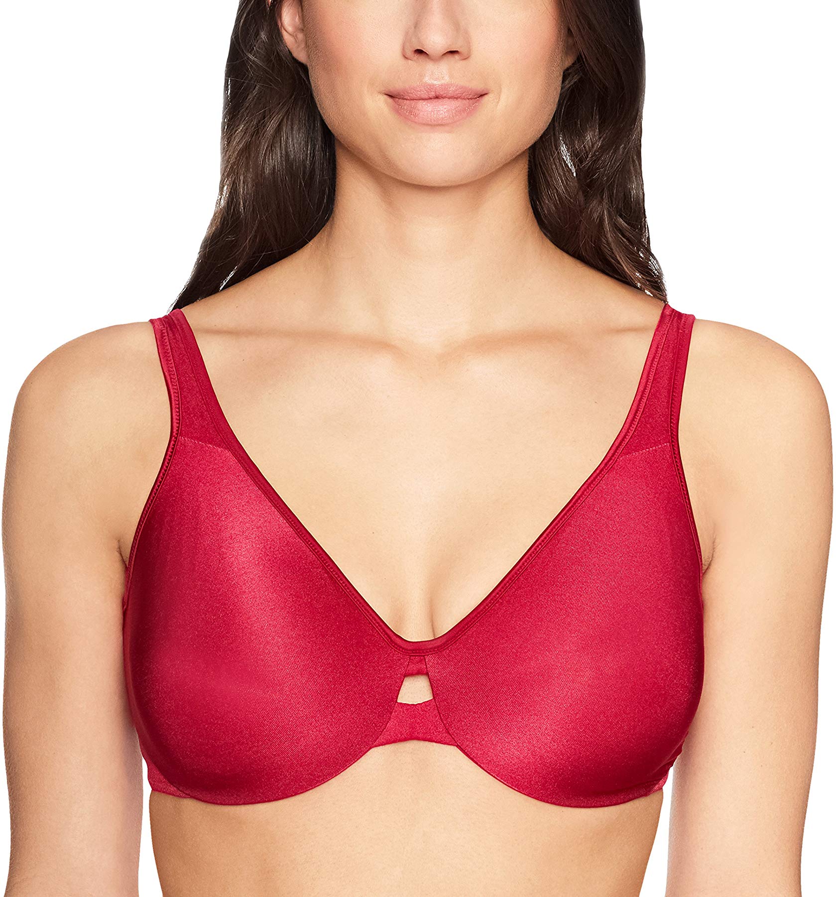 Lilyette By Bali Women S Plunge Into Comfort Keyhole Minimizer Bra 0904