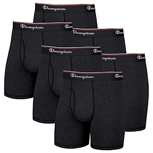 Champion Men's 6 Pack Smart Temp Boxer Brief - New 6 Value Pack (Small, Black) - My Discontinued Bra