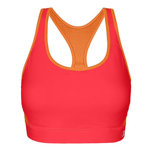 Champion Women’s Great Divide Impact Sports Bra - B7917 Melon Orange Medium - My Discontinued Bra